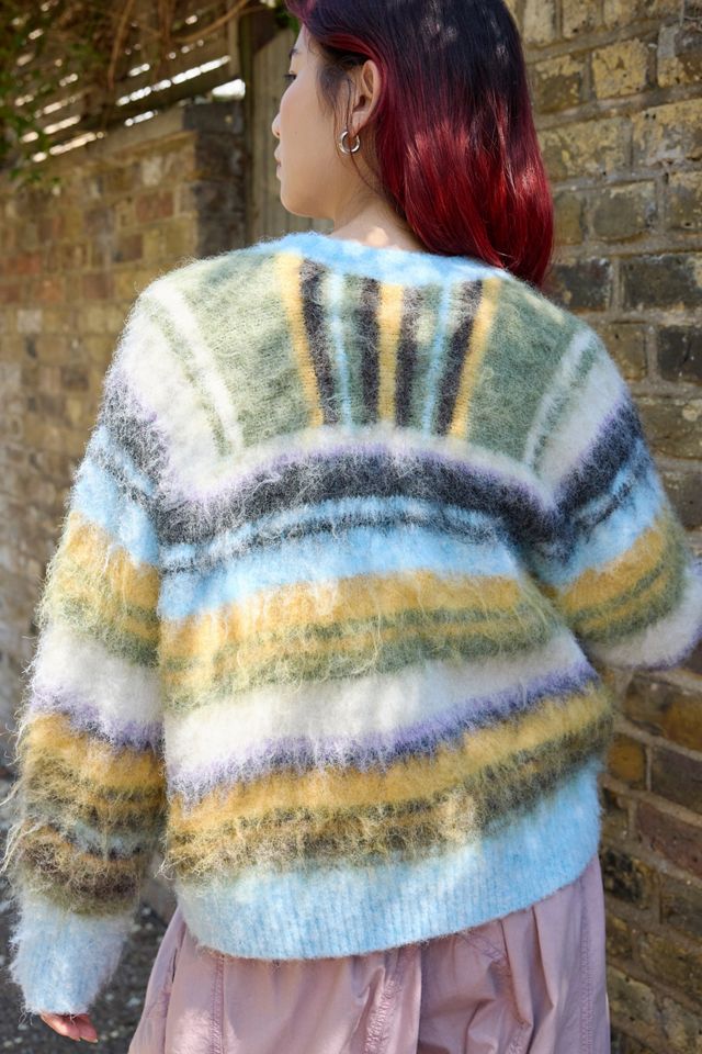 Pull à manches longues UO à rayures brossées #3