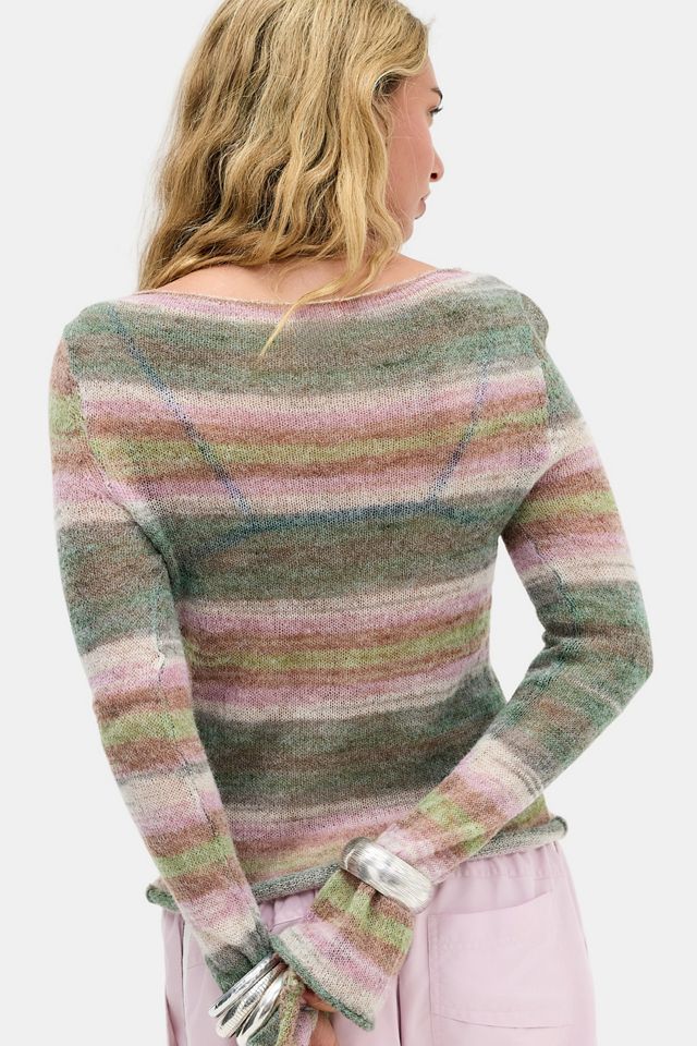 UO Spacedye Asymmetrischer Strickpullover mit Peitschenstich #3