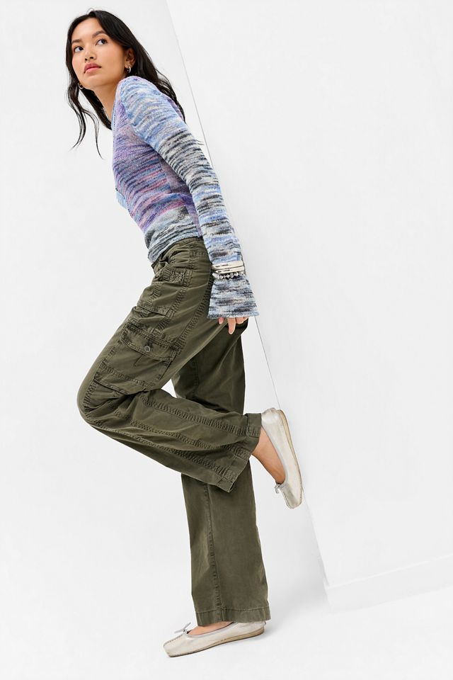 UO Spacedye Whipstitch Asymmetric Knit Jumper #1