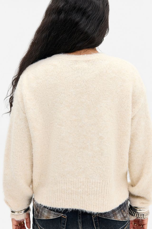 BDG Asymmetrische Durchgeknöpfte Strickjacke #3