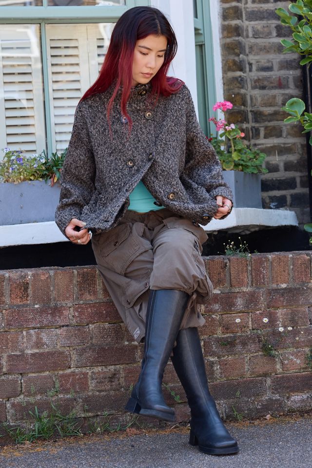 BDG Duffy Trichterkragen Zweireihiger Cardigan #1