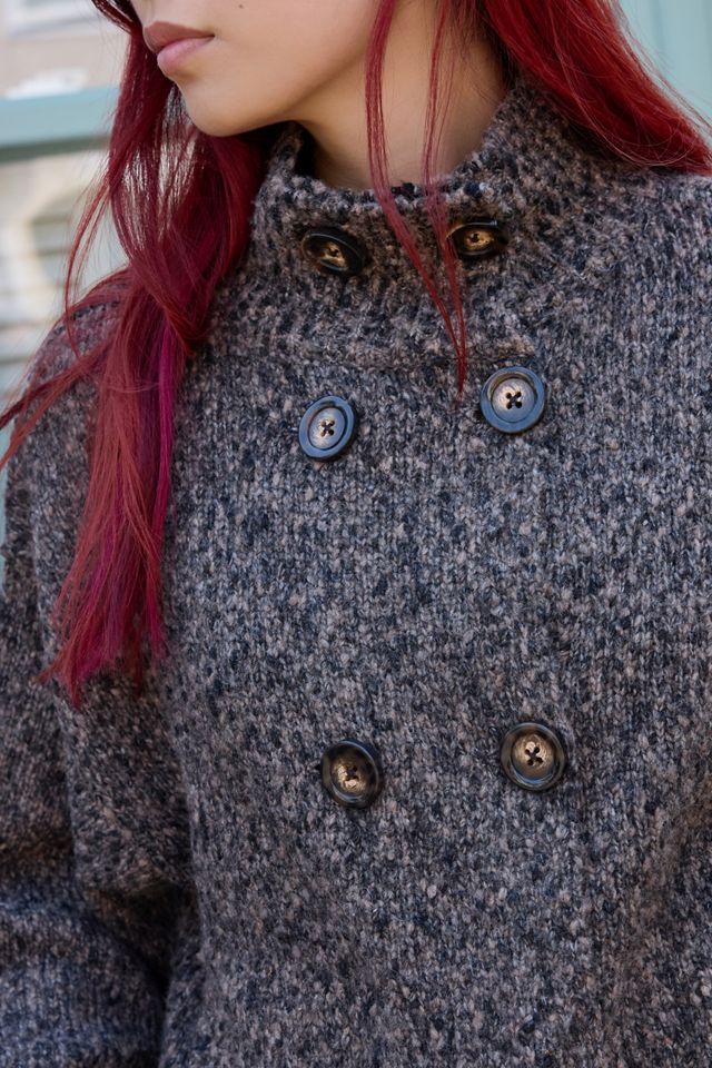 BDG Duffy Trichterkragen Zweireihiger Cardigan #2
