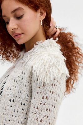 UO Pia Fringed Cardigan