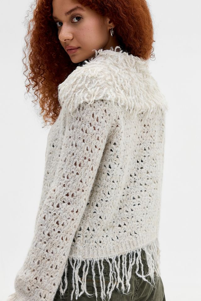 UO Pia Fringed Cardigan #4