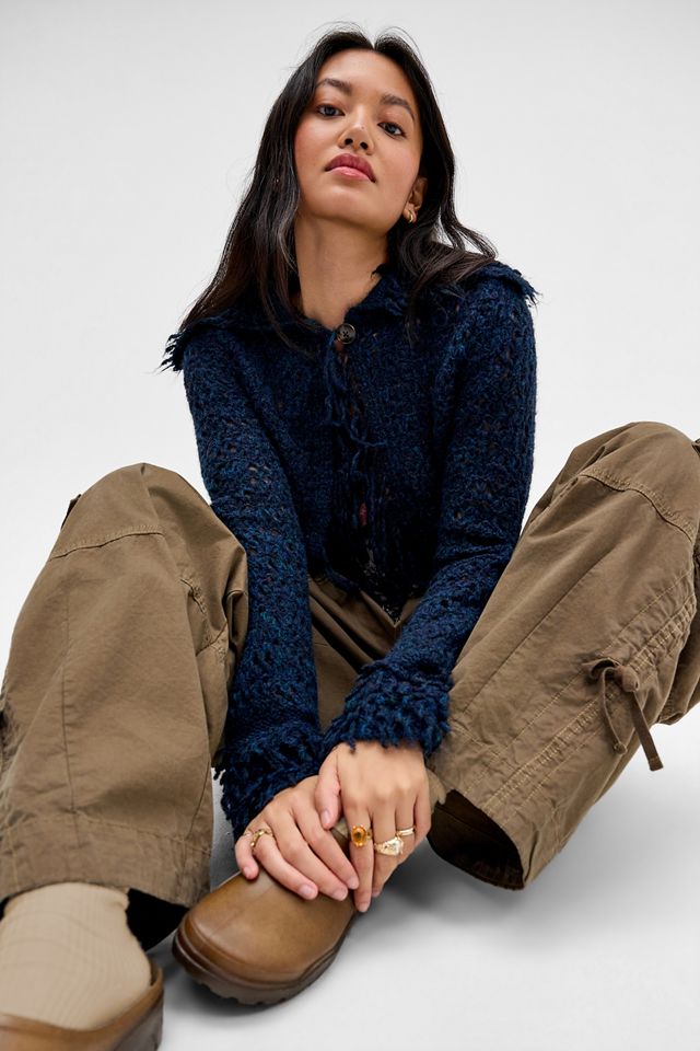 UO Pia Fringed Cardigan #1