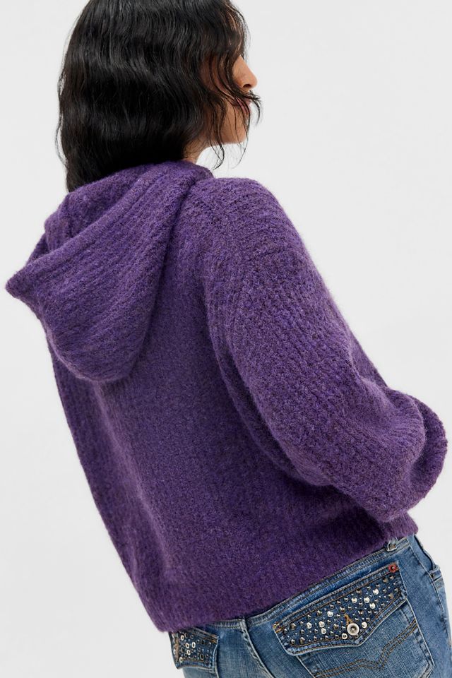 UO Indi Kapuzen-Rippstrick-Strickjacke #4
