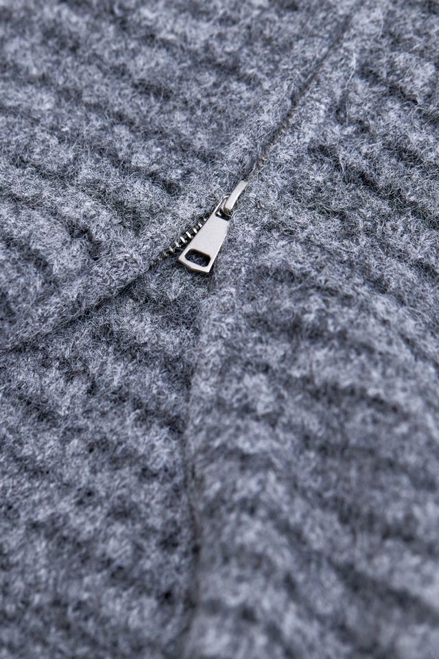 UO Finn Trichterhals Zip-Durch Strickjacke #4