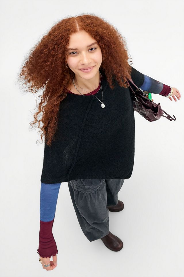 UO Biffy Knit Poncho #1