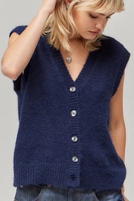 Gilet en maille boutonnée en taille: XS - BDG - Modalova