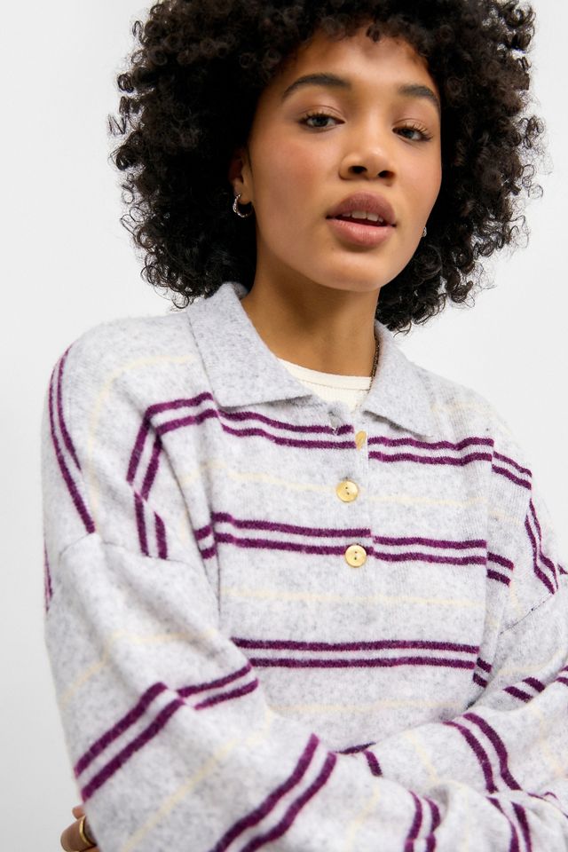 iets frans... Stripe Oversized Polo Jumper #2