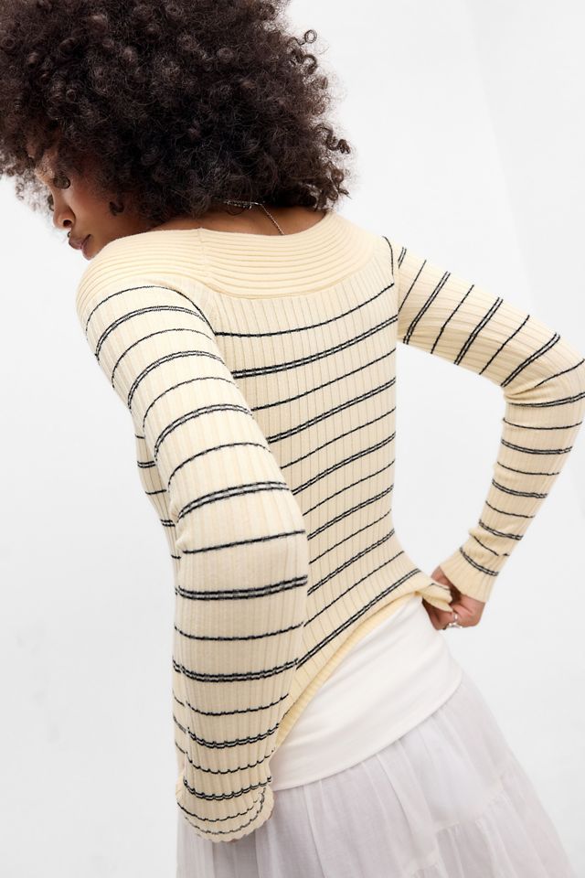 UO Notch Slash Neck Jumper #2