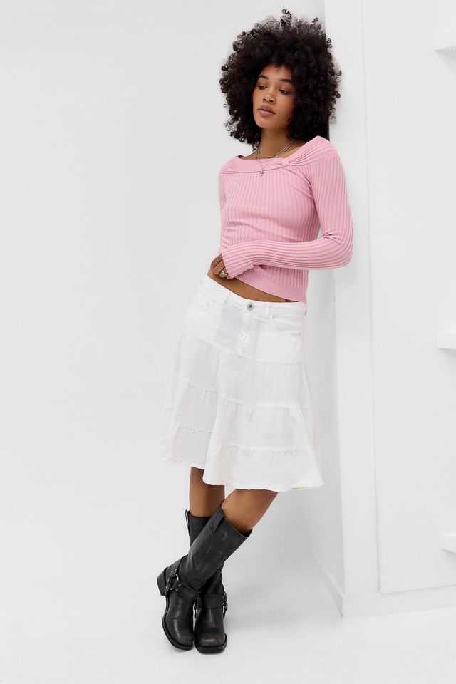 UO Notch Slash Neck Jumper #1