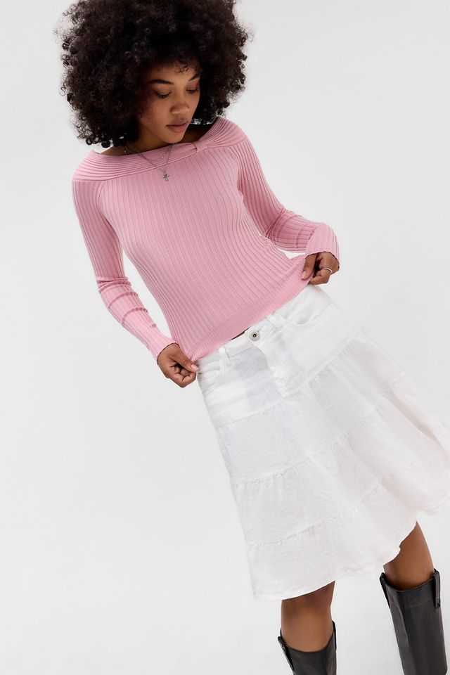 UO Notch Slash Neck Jumper #2