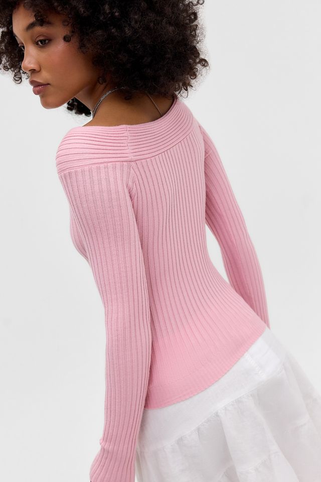 UO Notch Slash Neck Jumper #3