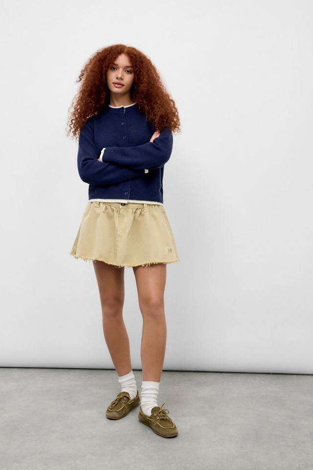 BDG Preppy Double Layer Plain Cardigan #1