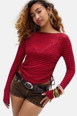 Top trasparente con coulisse laterale UO