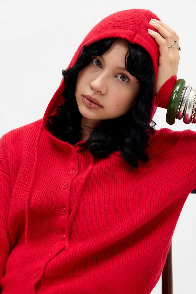 UO Tyler Button-Through Hoodie #1