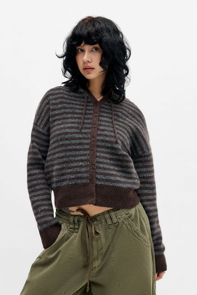 UO Tyler Button-Through Hoodie #1