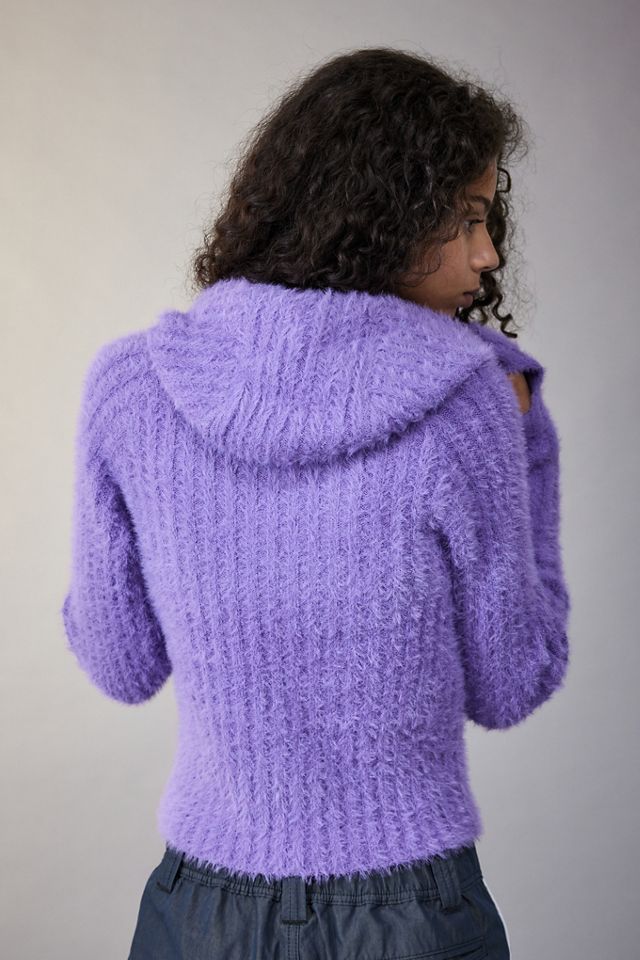 iets frans... Sweat à capuche en maille duveteuse #3