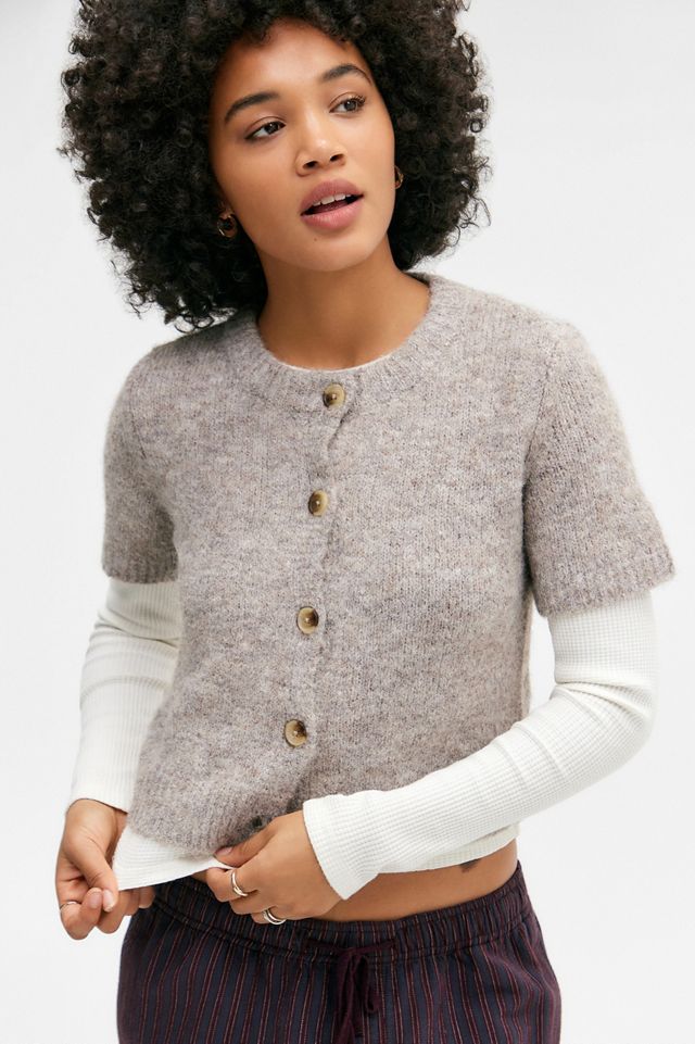 UO Lofty Short Sleeve Cardigan #2