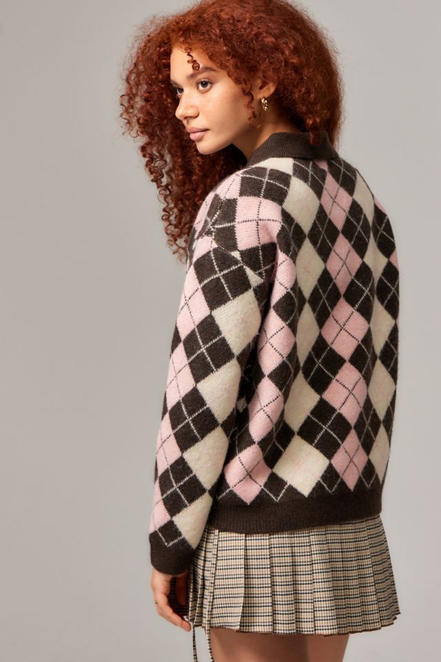 UO Argyle Collared Jumper #3