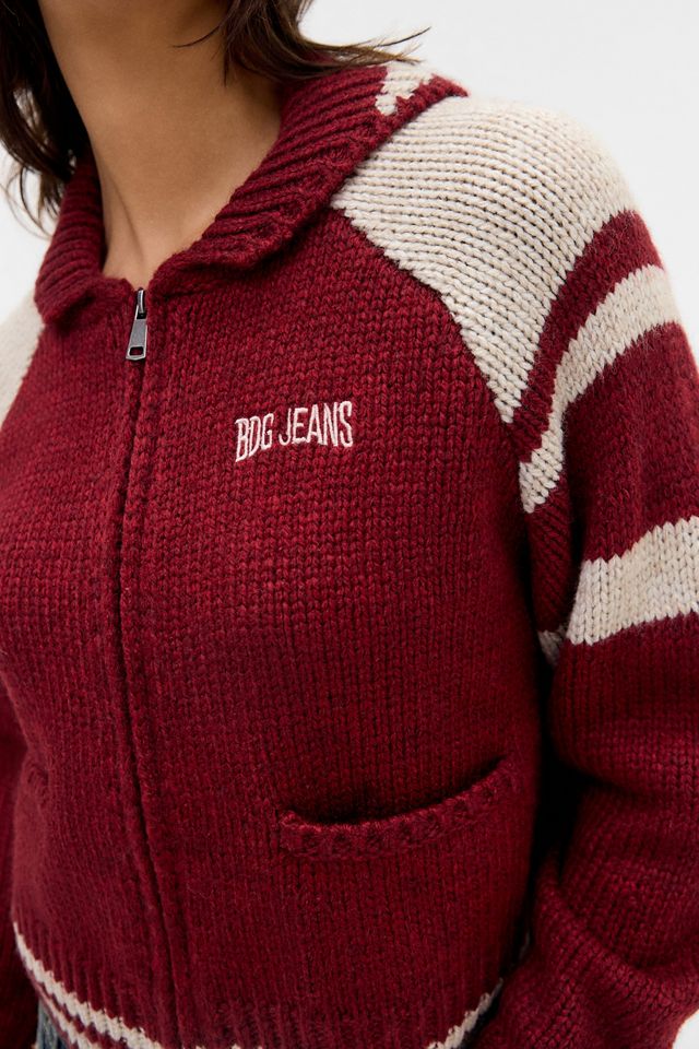 BDG Varsity Zip-Through Cardigan #9