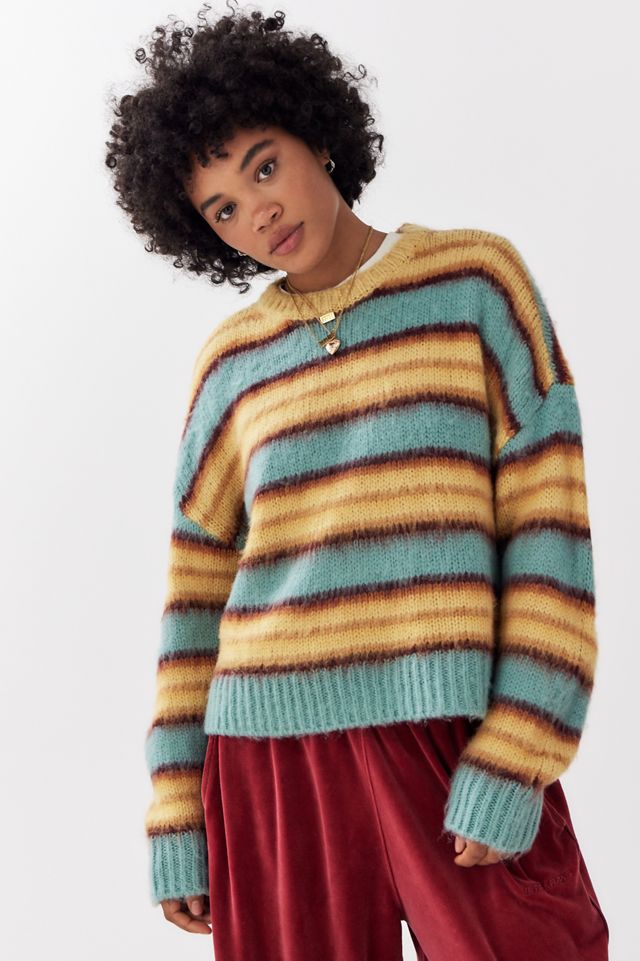 BDG Stripe Brushed Knit Jumper #1