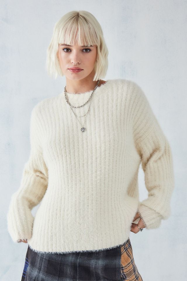 BDG Eyelash Knit Ribbed Jumper  #1