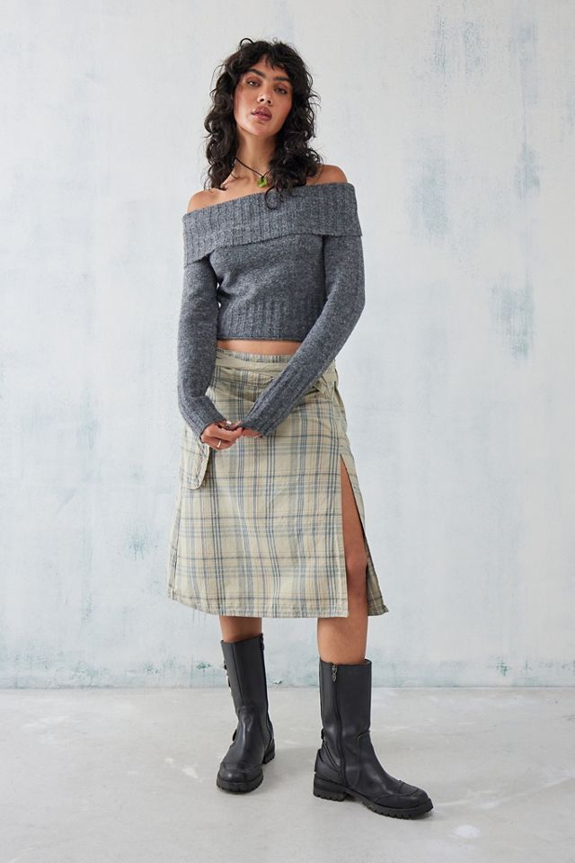 Maglione UO Lavorato a Maglia Spalle Scoperte #1