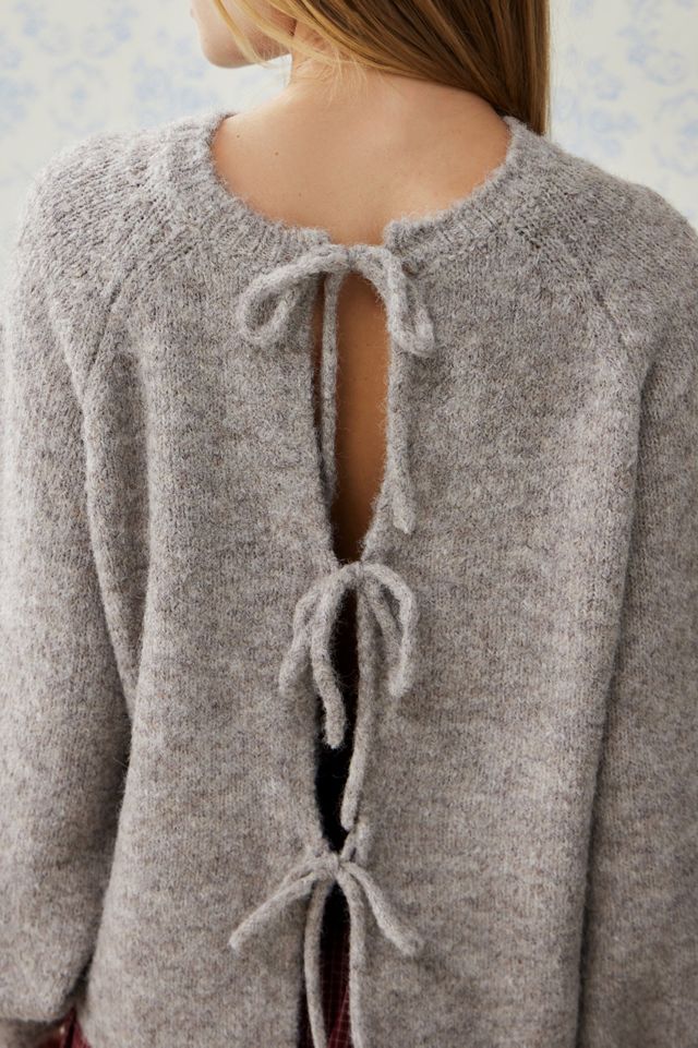 Kimchi Blue Bow Front Or Back Jumper #3