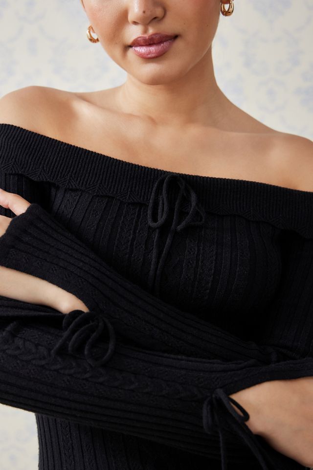 Kimchi Blue Off-The-Shoulder Knit Top #1