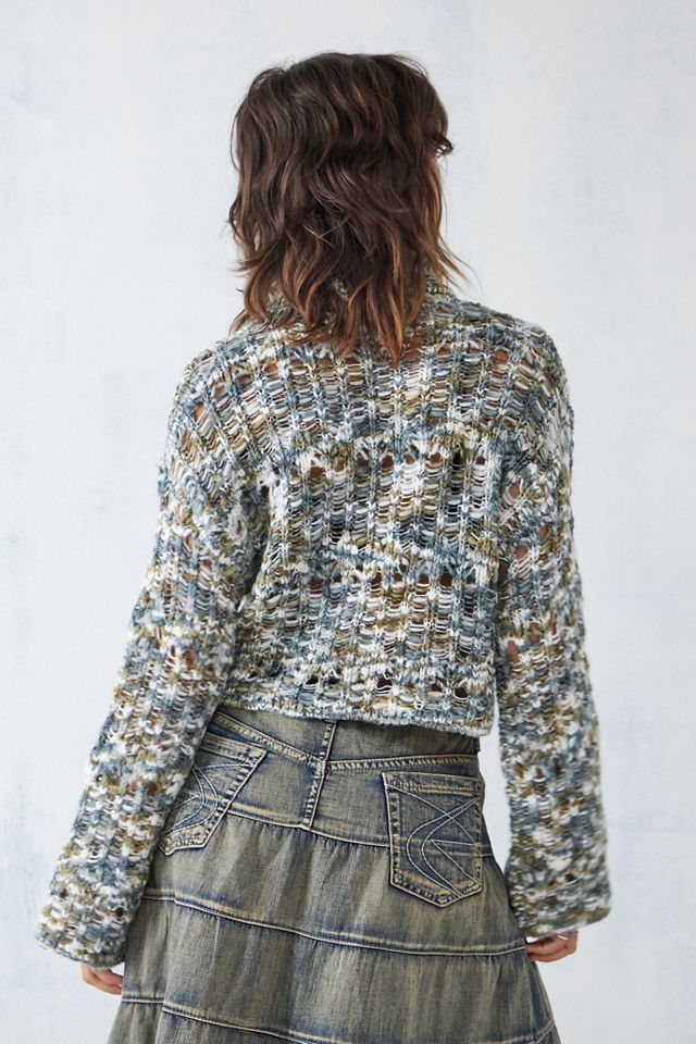 UO Space-Dye Cowl Slub Knit Jumper  #3