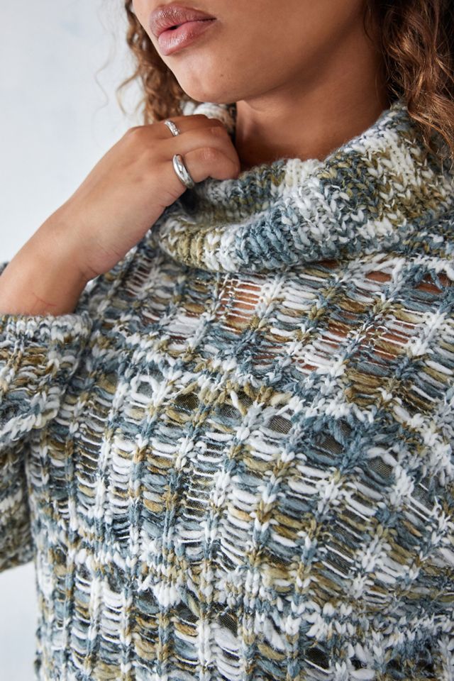 UO Space-Dye Cowl Slub Knit Jumper  #4