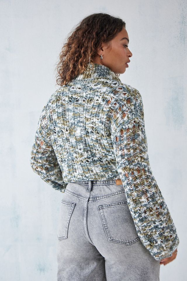 UO Space-Dye Cowl Slub Knit Jumper  #5