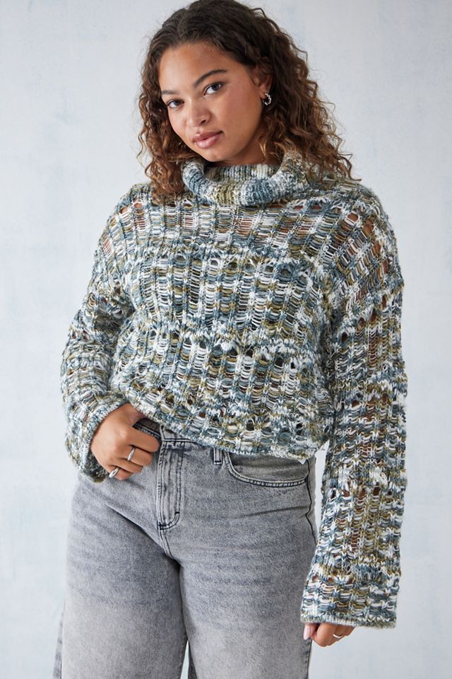 UO Space-Dye Cowl Slub Knit Jumper  #6