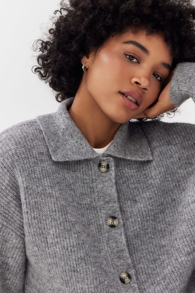 BDG Strickcardigan mit Kragen #4