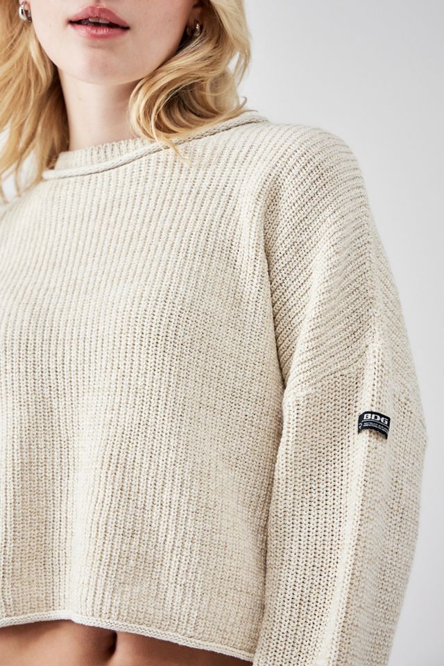 BDG Ecru Cotton Twist Knit Jumper #2