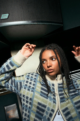 Iets frans.. Haut de survêtement zippé à carreaux par iets frans. en taille: XS - iets frans... - Modalova