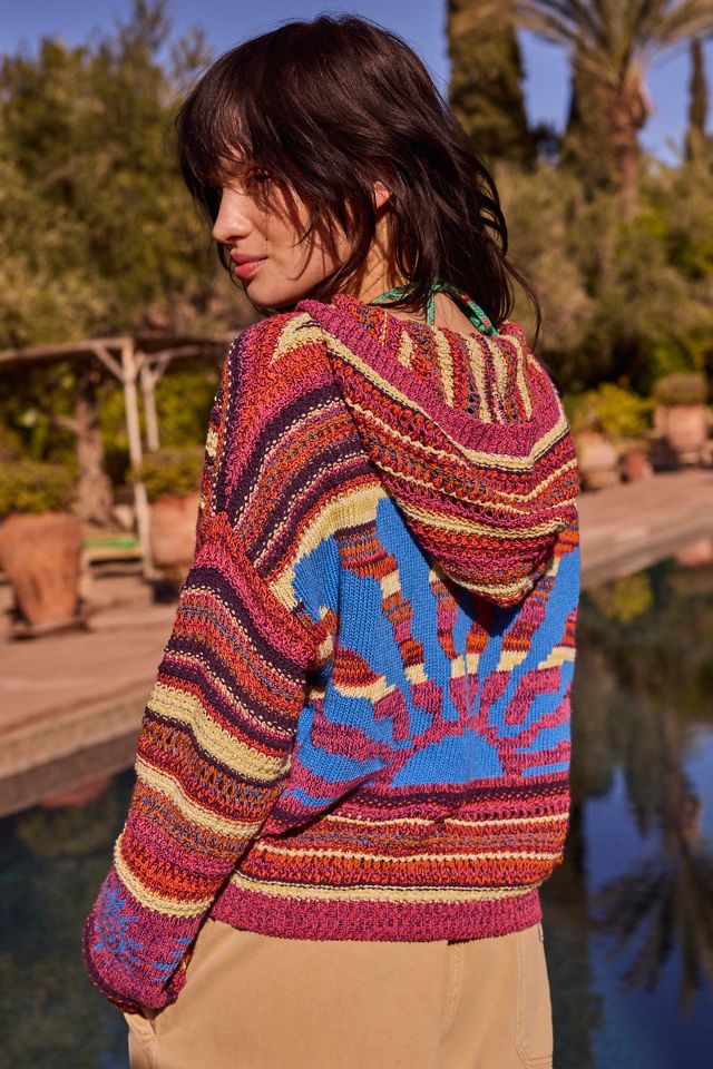 UO Sunshine Festival Knit Hoodie #2