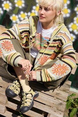UO Sunshine Festival Knit Hoodie