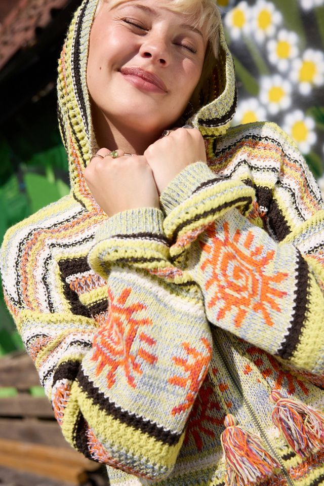 UO Sunshine Festival Strickpullover mit Kapuze #1