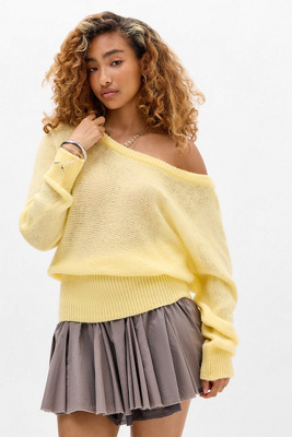 Haut ample épaules dénudées UO par en taille: XS - Urban Outfitters - Modalova