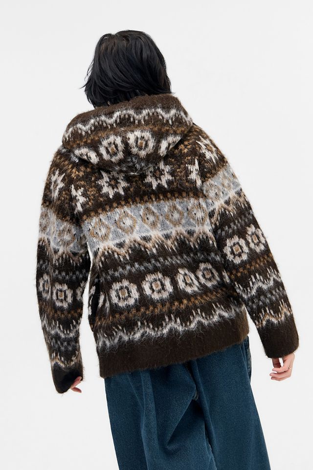 BDG Brushed Fairisle Hoodie #3
