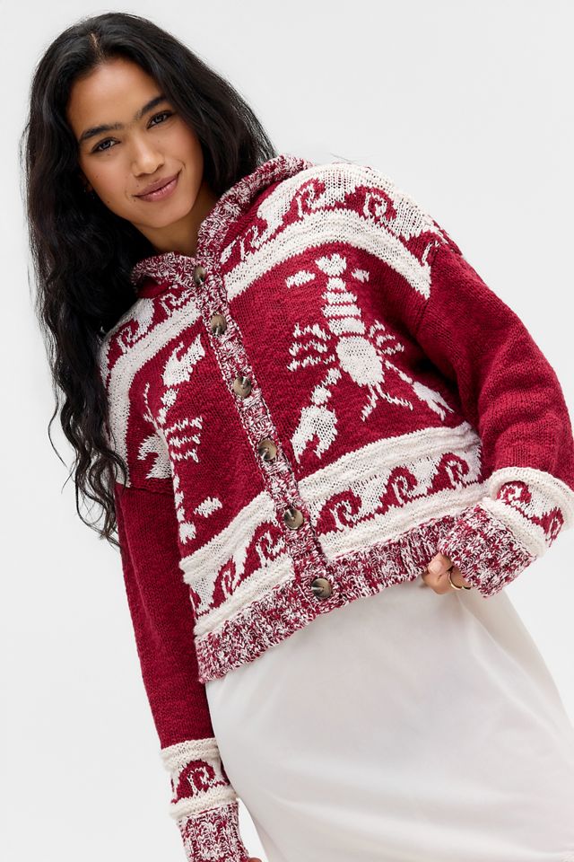 Cardigan UO Lobster con Bottoni in Tessuto Slub #1