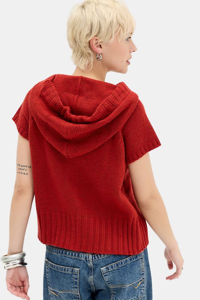 Sweat à capuche en tricot à manches courtes BDG #3
