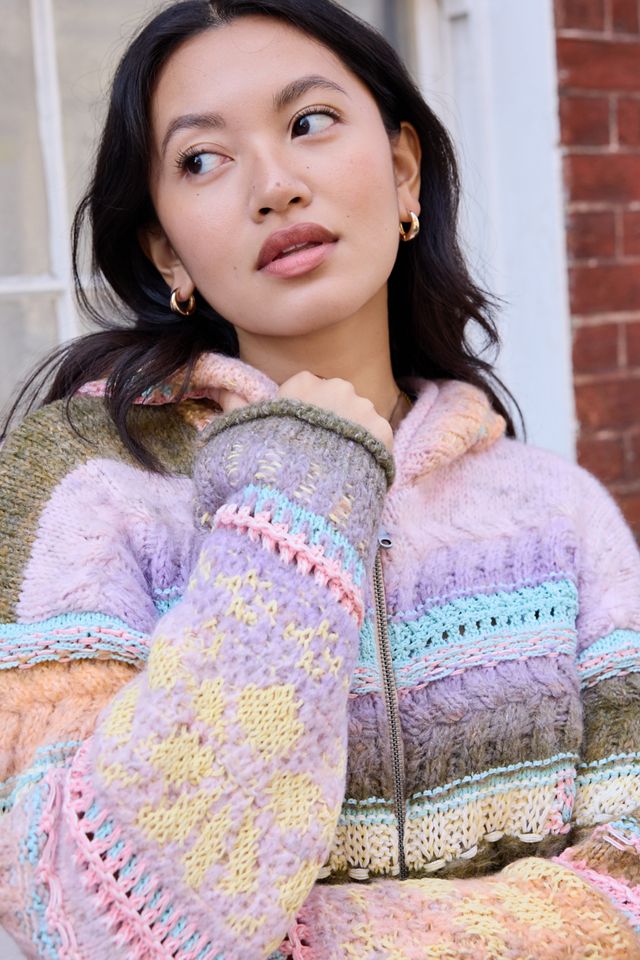 UO Stitchy Floral Hoodie #2