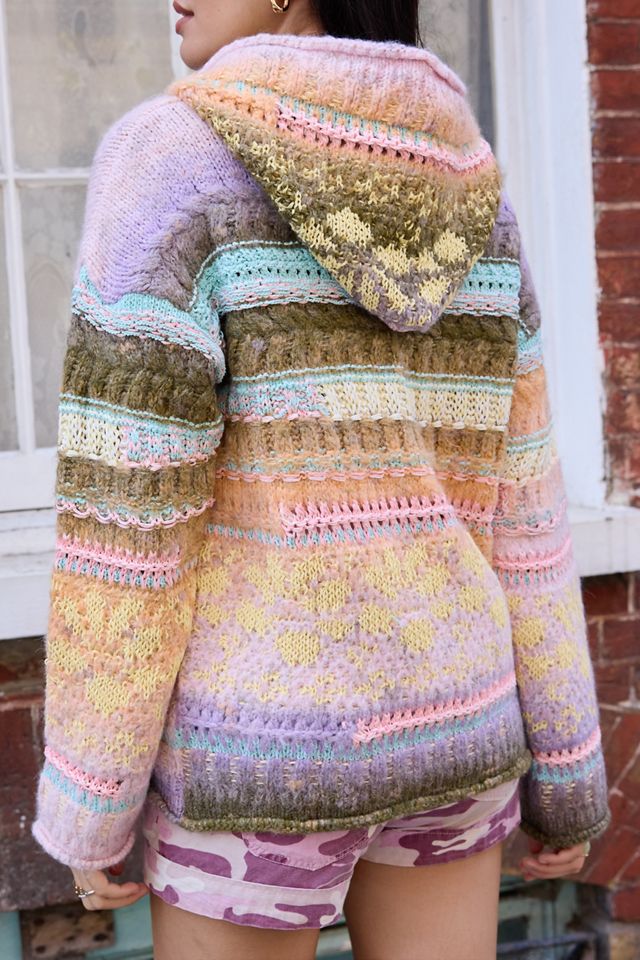 UO Stitchy Floral Hoodie #3