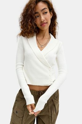 Cardigan a Portafoglio con Bottoni UO Suki
