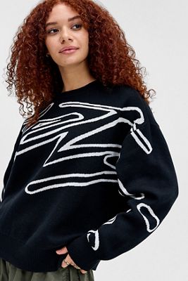 Pull en maille à manches longues Graffiti iets frans...