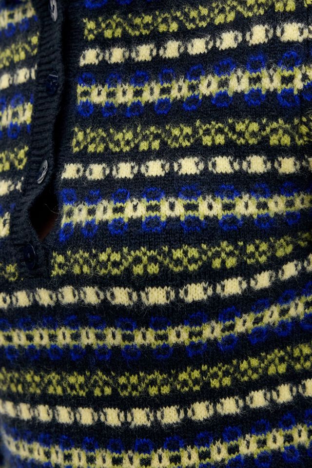 Pull à capuche en tricot jacquard Fair Isle UO #3